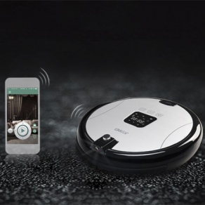 JSW S+ - робот-пылесос с Wi-Fi и веб-камерой, просто включаете устройство и отправляетесь на работу, на занятия или на прогулку!