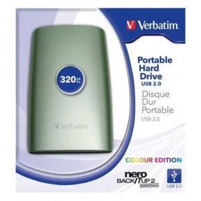 47585 (2.5 Portable Hard Drive USB 2.0 320GB Green)